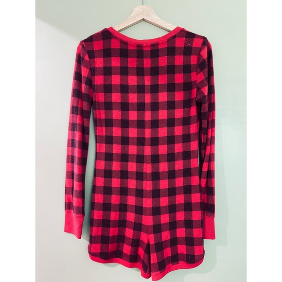 Plaid Onsie Pj’s - Picture 1 of 3